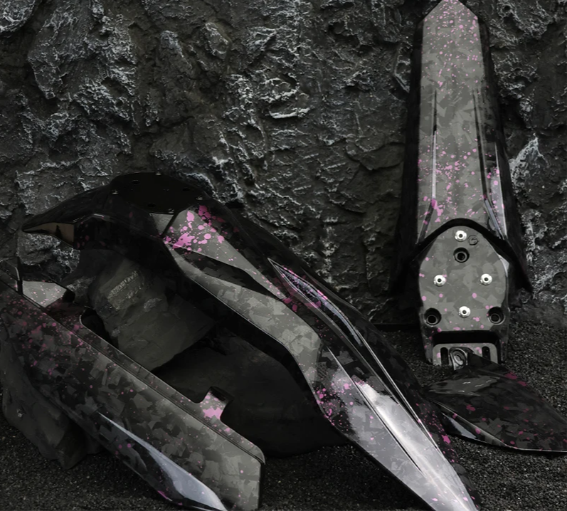 Plastics Purple/Gold Splatter