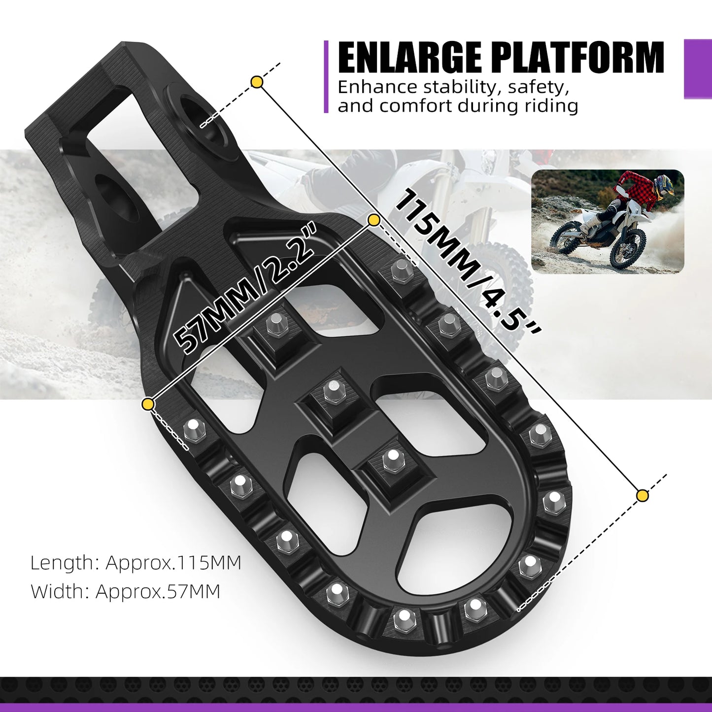 Forged Offset Foot Pegs