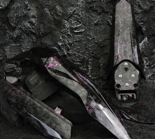 Plastics Purple/Gold Splatter