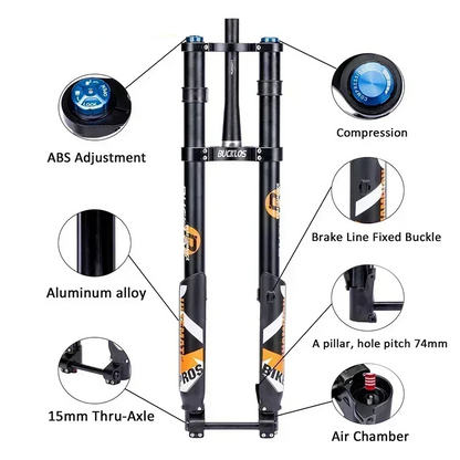 BUCKLOS Dual Crown Air Fork Straight/Tapered